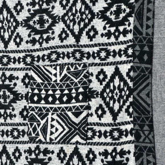 TRF by Zara Ruana Oversized Boho Southwestern Style Open Cloak Shawl Wrap Size M - Picture 6 of 12